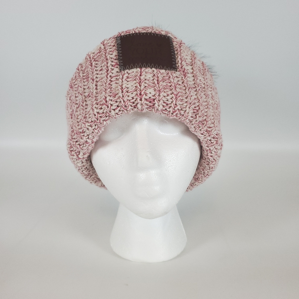 Love Your Melon Removable Pom Cuffed Beanie